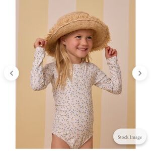 Rylee and Cru Lemons Rash Guard One Piece Swimsuit